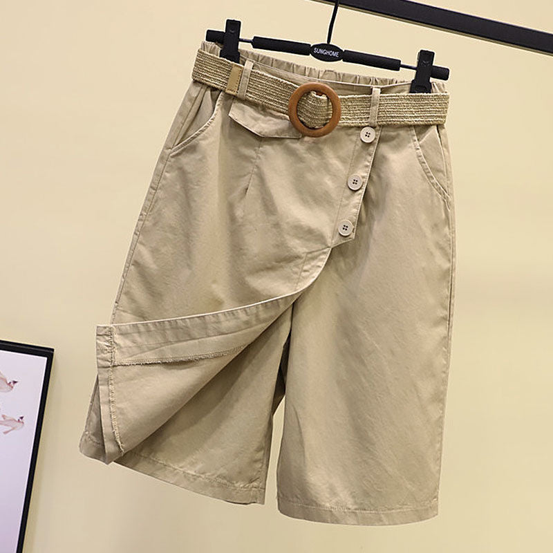 Fashionable Slim Casual Wide Leg Trouser Skirt