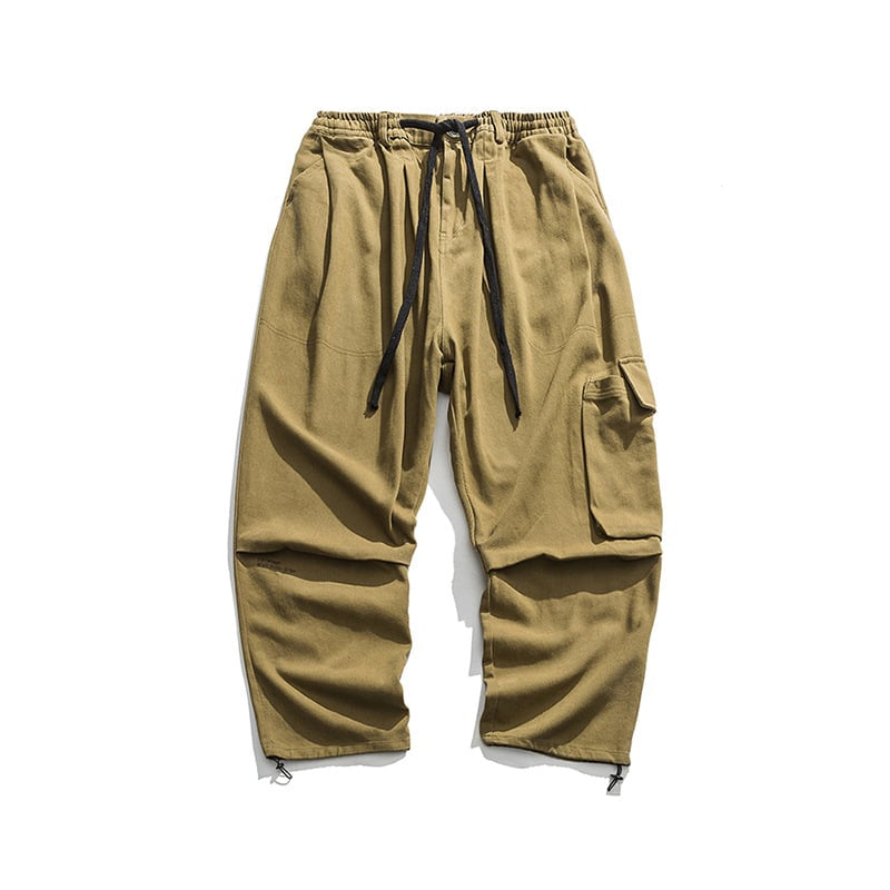 Straight Wide Leg Cargo Pants