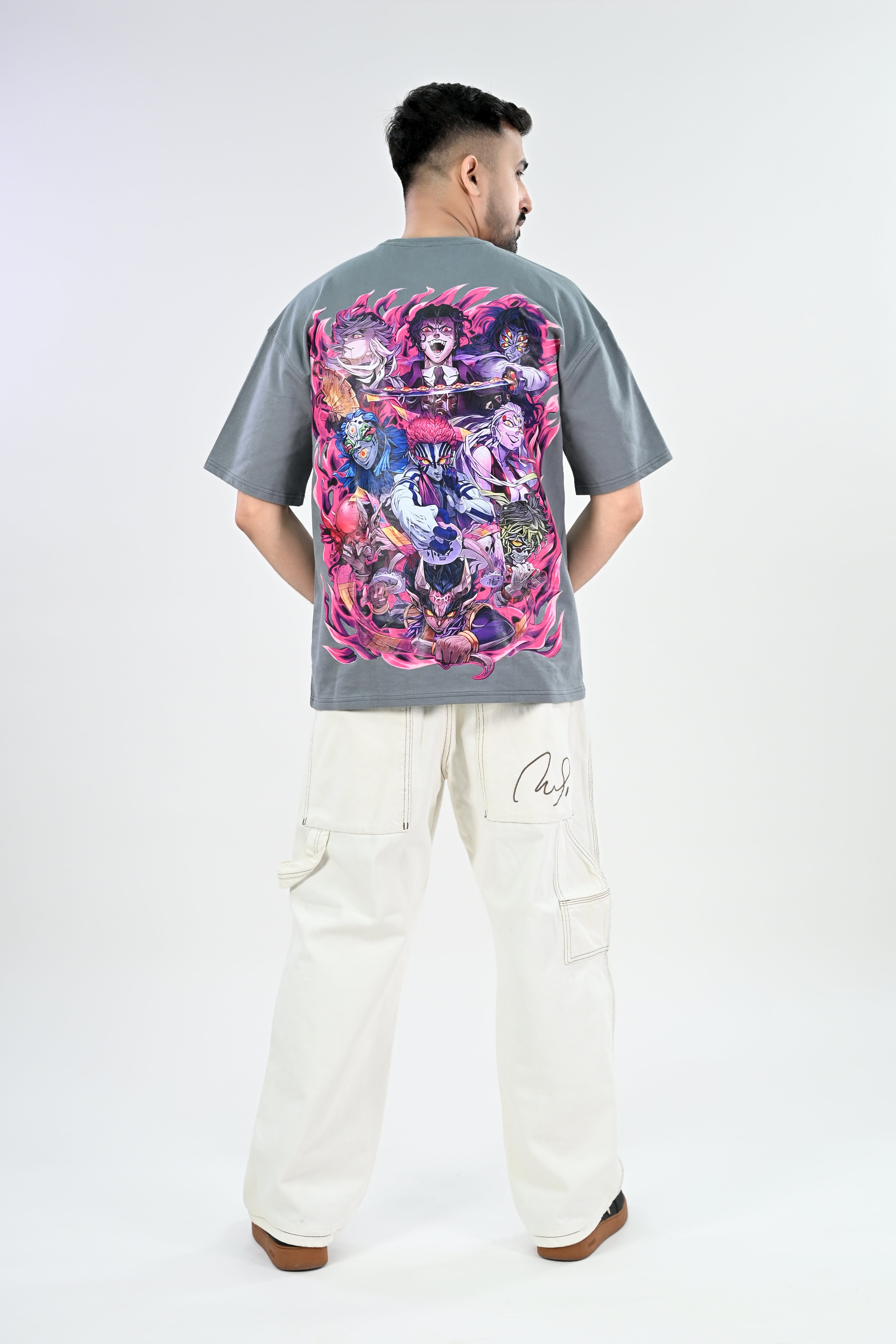 Muzan Kibutsuji & Upper Moons - Demon Slayer  - Oversized T-Shirts - Veravo.in
