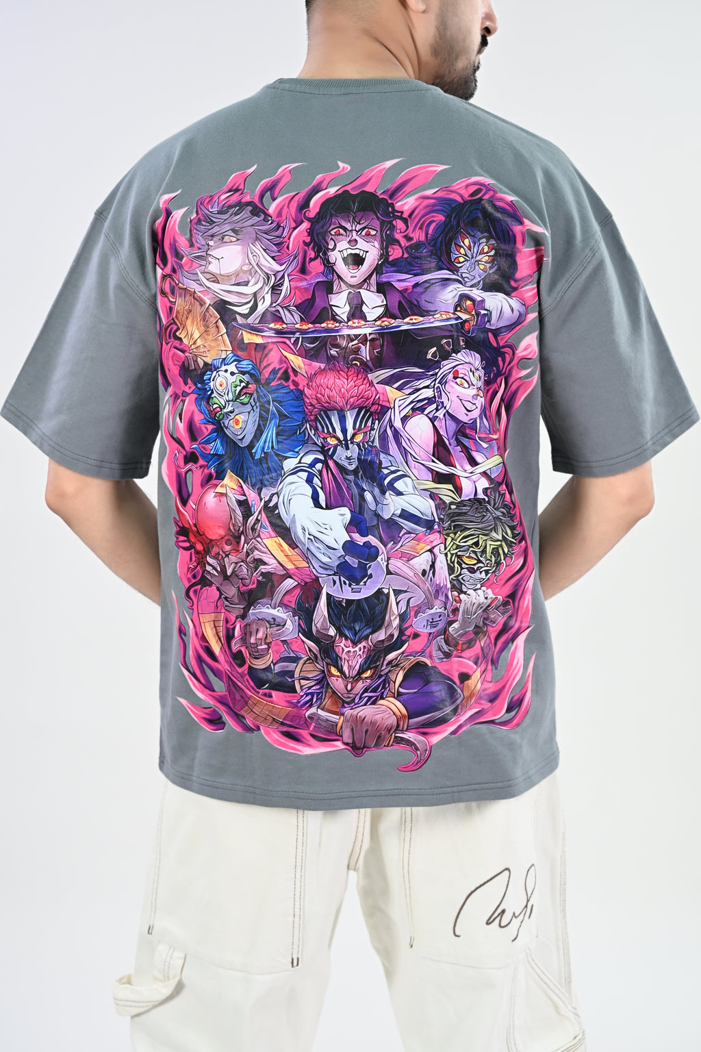 Muzan Kibutsuji & Upper Moons - Demon Slayer  - Oversized T-Shirts