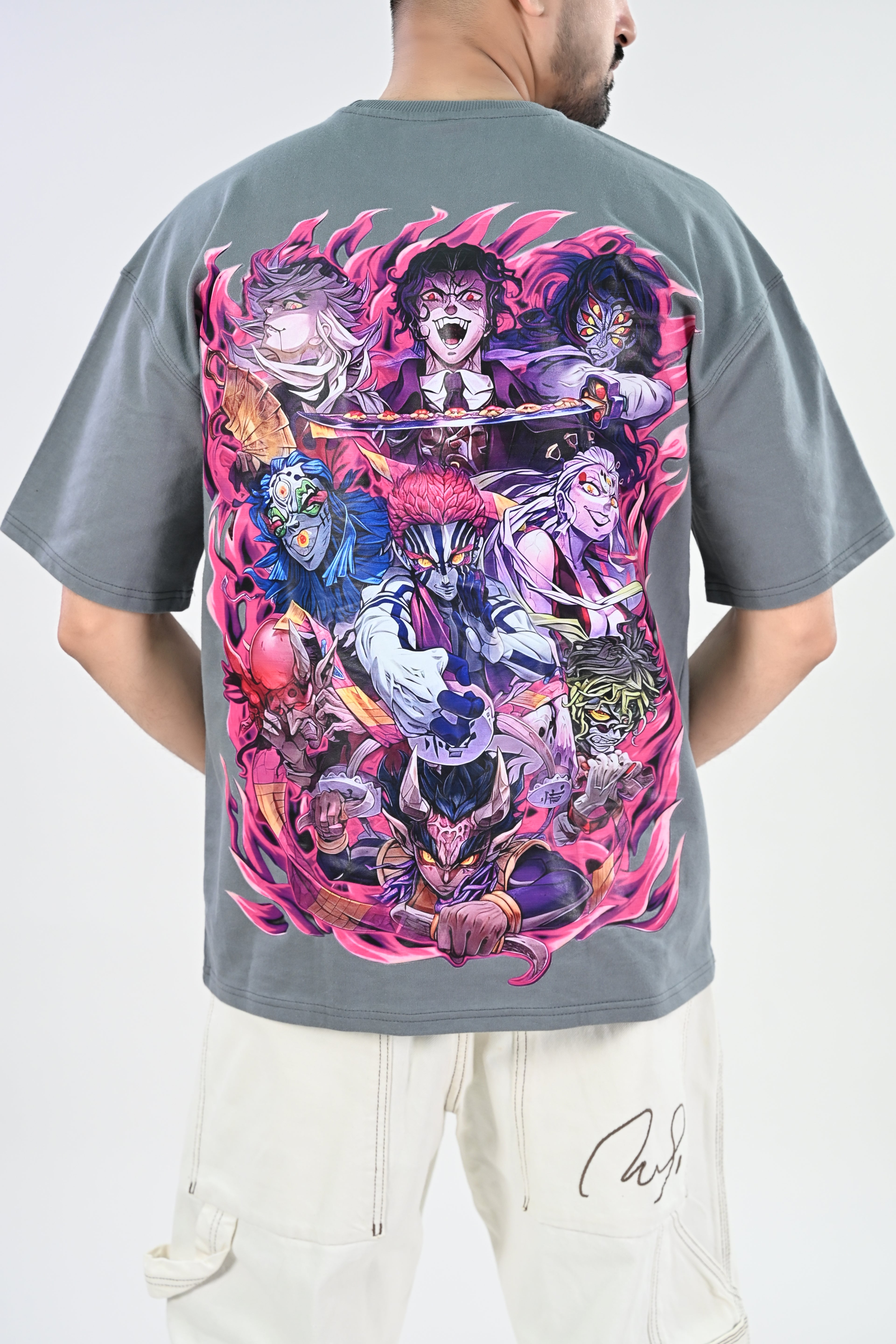 Muzan Kibutsuji & Upper Moons - Demon Slayer  - Oversized T-Shirts - Veravo.in