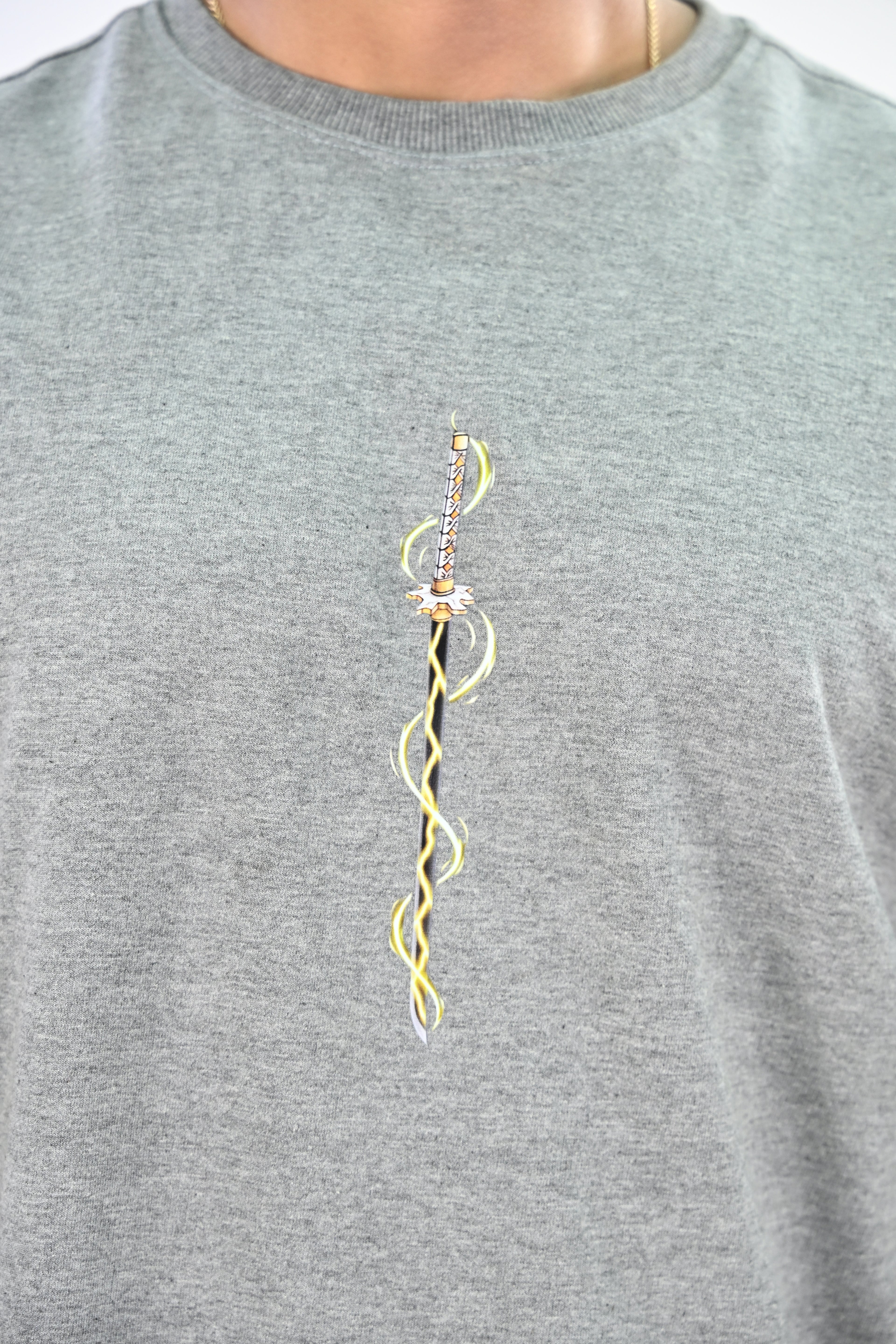 Zenitsu Agatsuma - Demon Slayer  - Oversized T-Shirts - Veravo.in