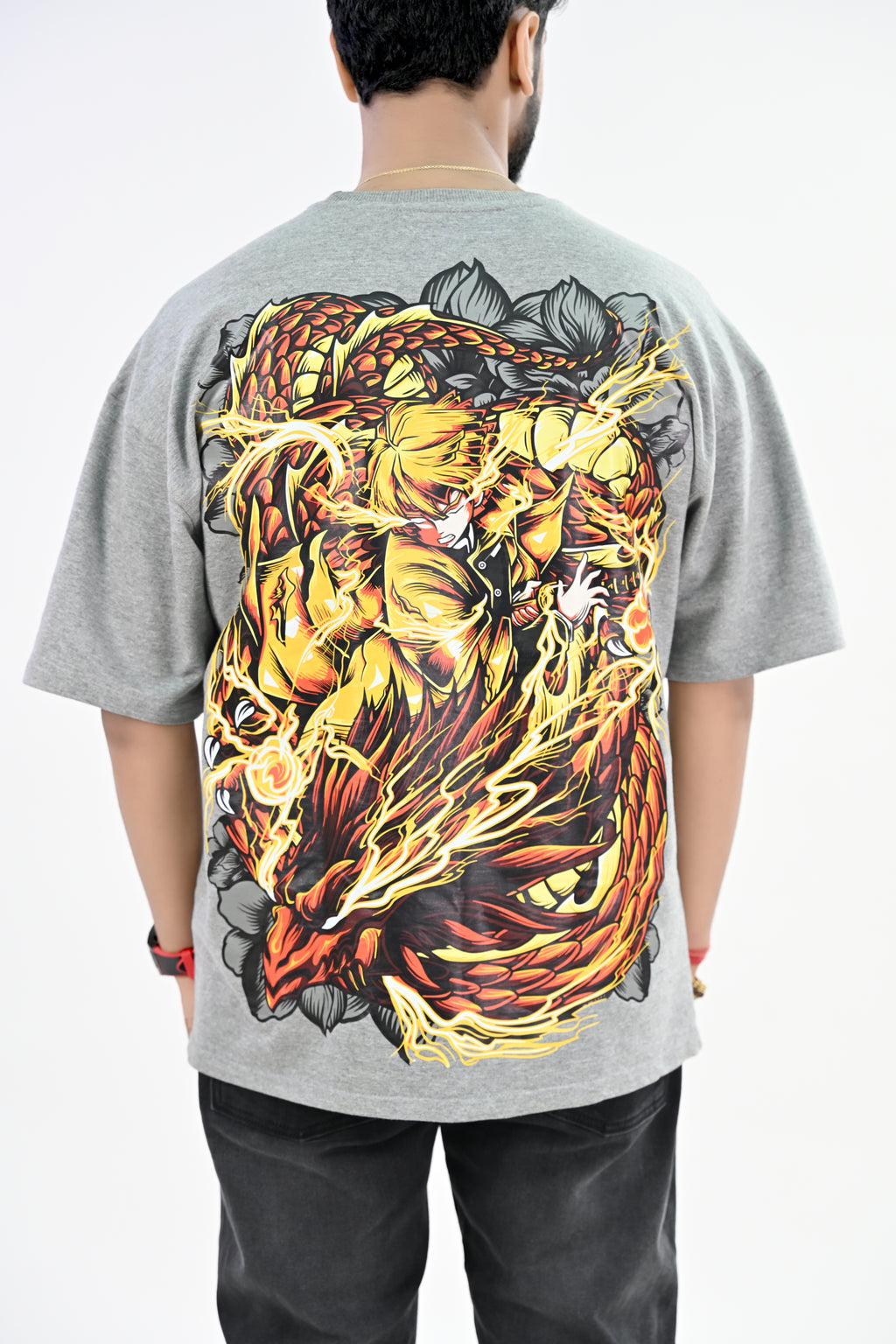 Zenitsu Agatsuma - Demon Slayer  - Oversized T-Shirts