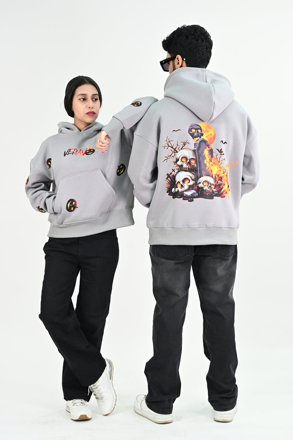 Couple Scary Hoodie - Oversized Hoodies