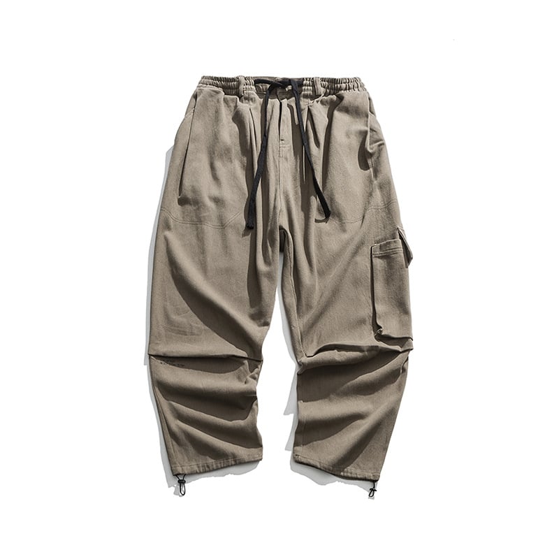 Straight Wide Leg Cargo Pants